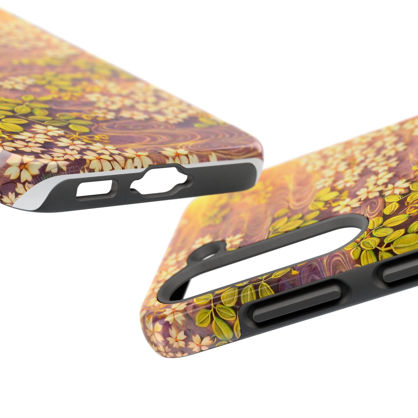Sakura River Morning Light Phone Case – Japanese Chiyogami Inspired