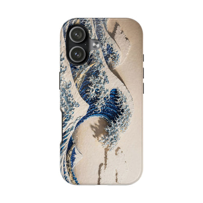 Great Wave 3D Embossed Tough Phone Case – Hokusai Japanese Art