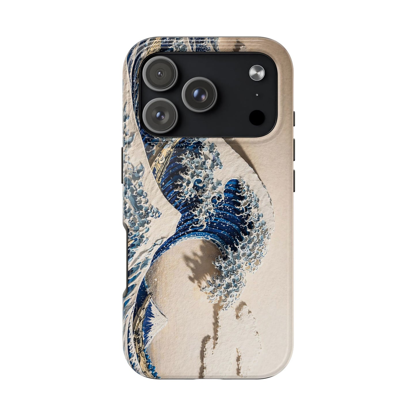 Great Wave 3D Embossed Tough Phone Case – Hokusai Japanese Art
