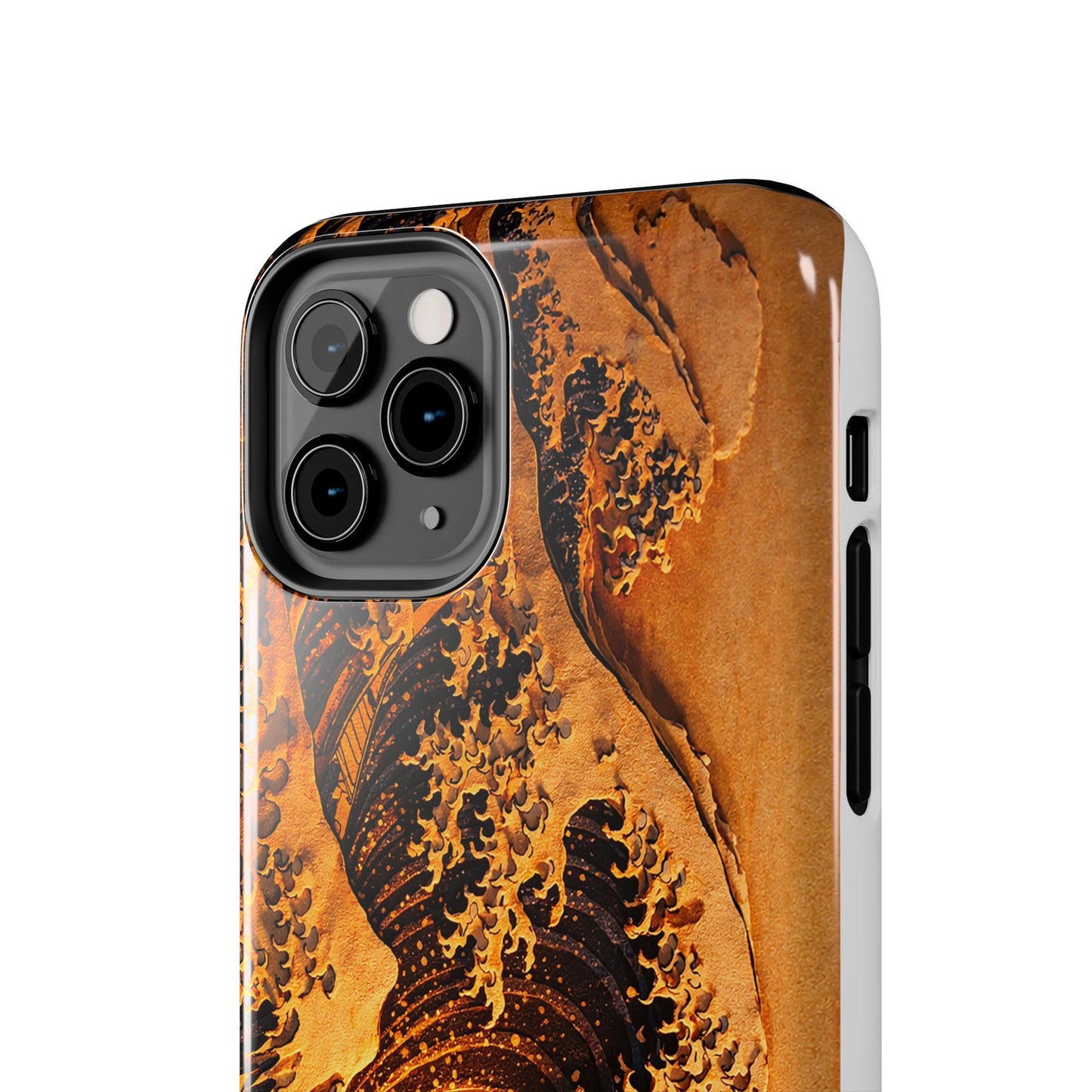 Golden Wave Tough Phone Case – Hokusai Sunset Japanese Art