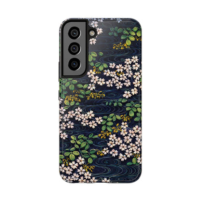 Sakura River Night Phone Case – Japanese Chiyogami Inspired Design