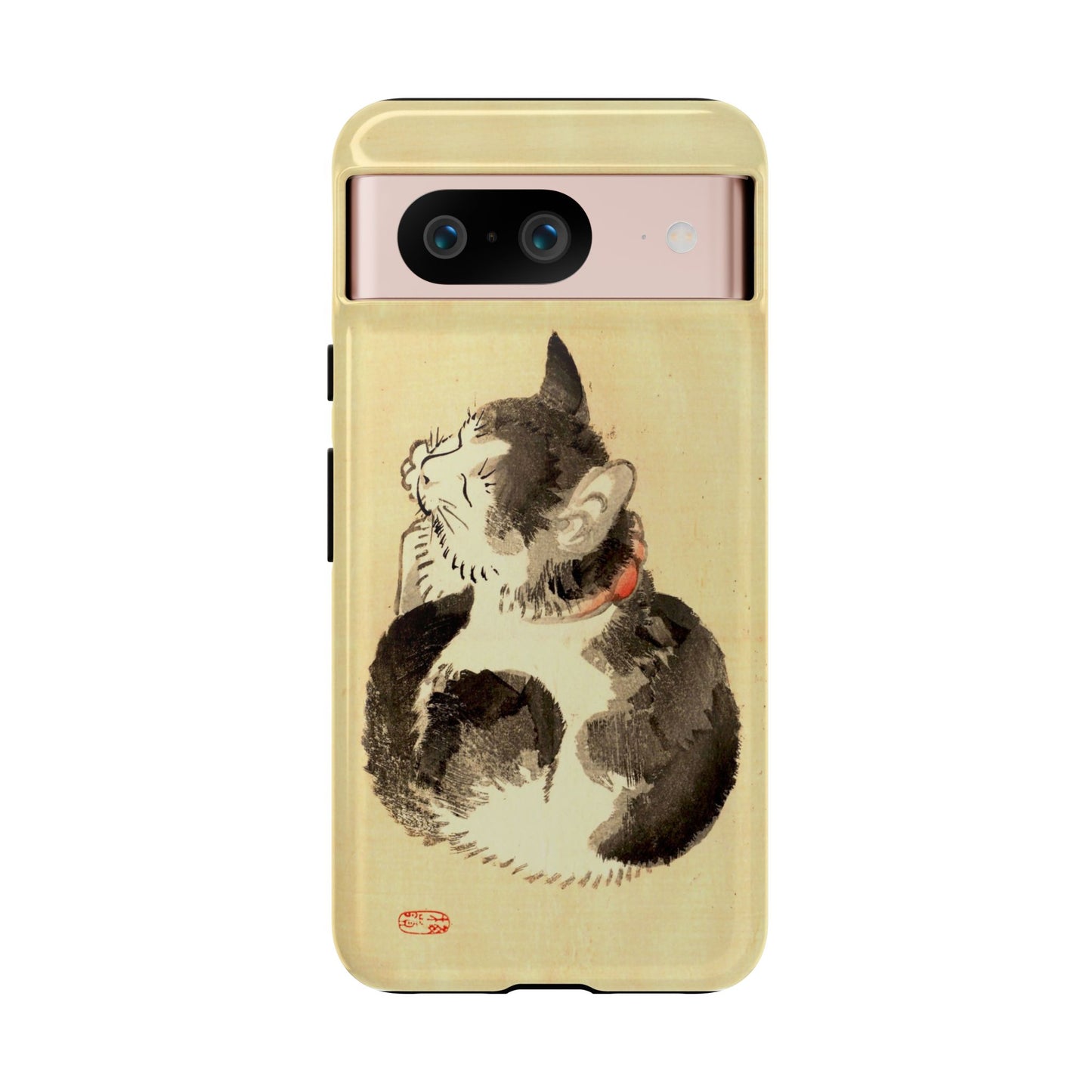Sleeping Cat iPhone Case | Meiji Era Japanese Ink Painting | Ukiyo-e Art Phone Case | Vintage Japan Cat Gift