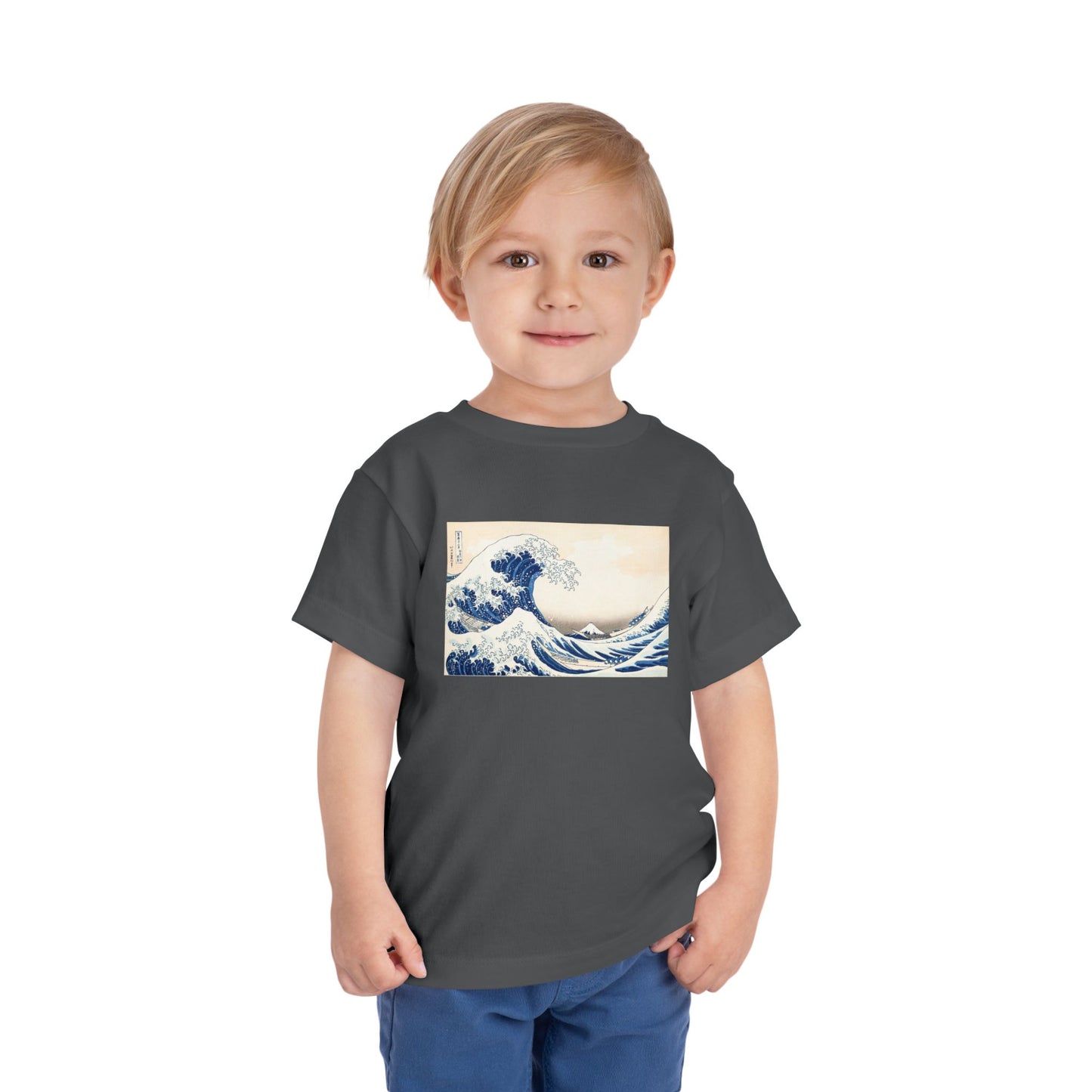 Great Wave off Kanagawa Toddler T-Shirt - Hokusai Japanese Art Kids Tee