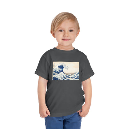 Great Wave off Kanagawa Toddler T-Shirt - Hokusai Japanese Art Kids Tee