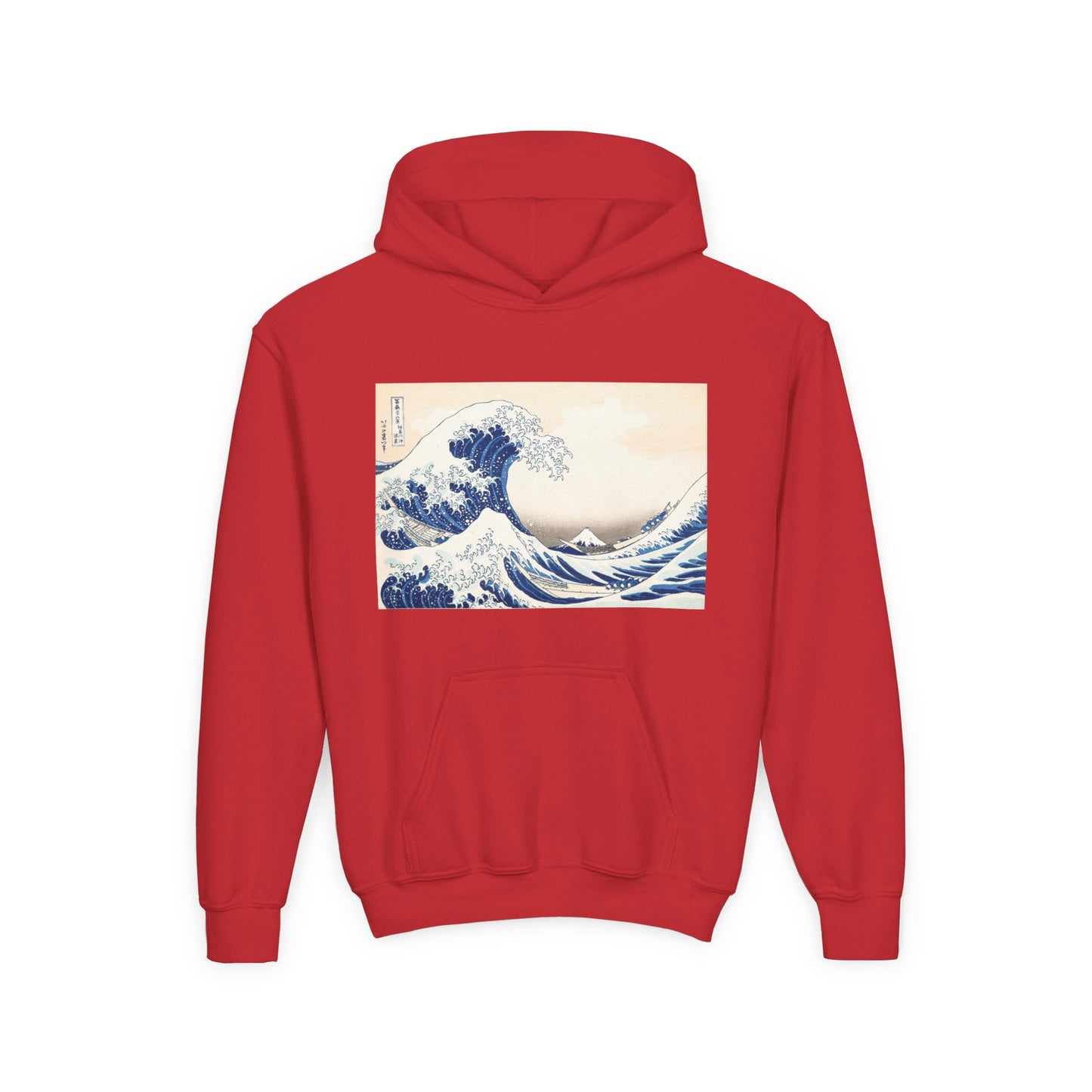 Great Wave off Kanagawa Kids Hoodie - Hokusai Japanese Art Youth Sweatshirt