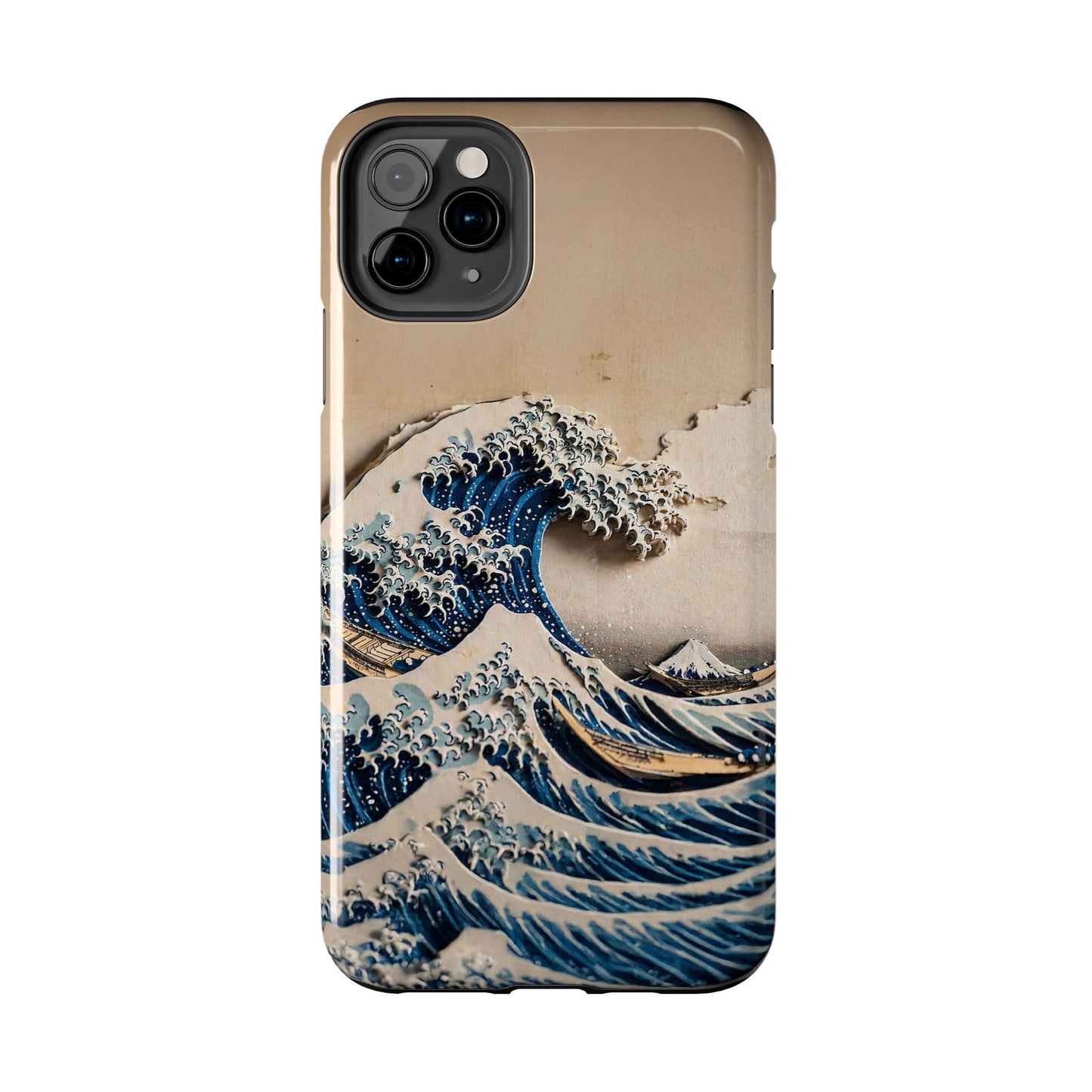 Japanese Great Wave Phone Case | Hokusai Katsushika 3D Art | Edo Era Masterpiece | Fuji Mountain