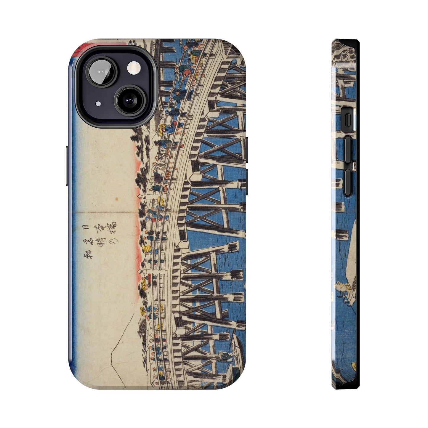 浮世絵ブリッジ・ミニマルスマホケース Ukiyo-e Bridge Minimalist Phone Case