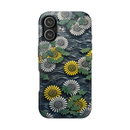Japanese Dandelion Moonlight Tough Phone Case | Kamisaka Sekka 1901 | Meiji Era Art