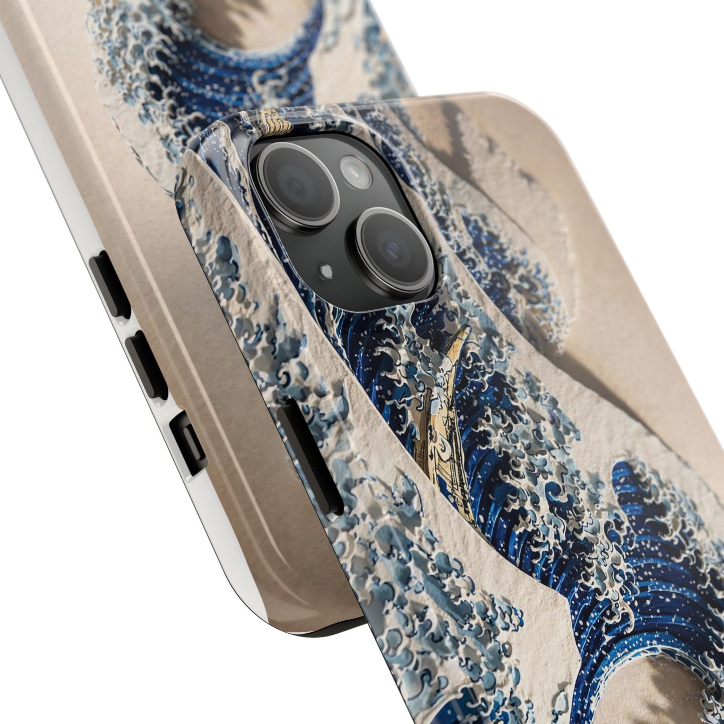 Great Wave 3D Embossed Tough Phone Case – Hokusai Japanese Art