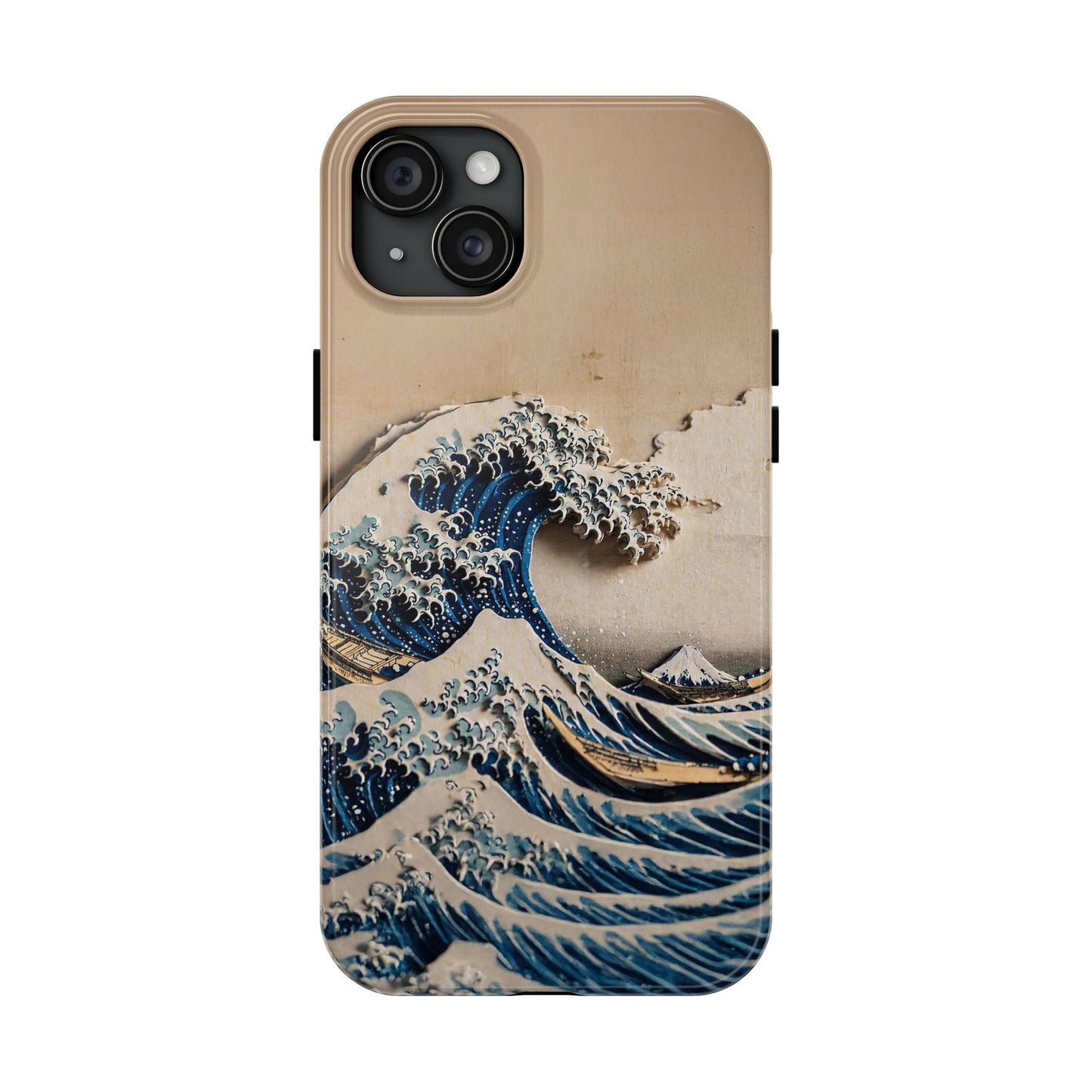 Japanese Great Wave Phone Case | Hokusai Katsushika 3D Art | Edo Era Masterpiece | Fuji Mountain