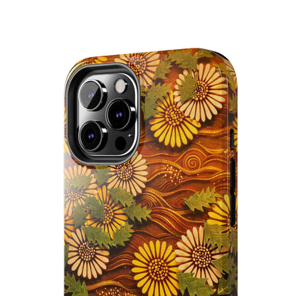 Japanese Dandelion Sunset Glow Tough Phone Case | Kamisaka Sekka 1901 | Meiji Era Art