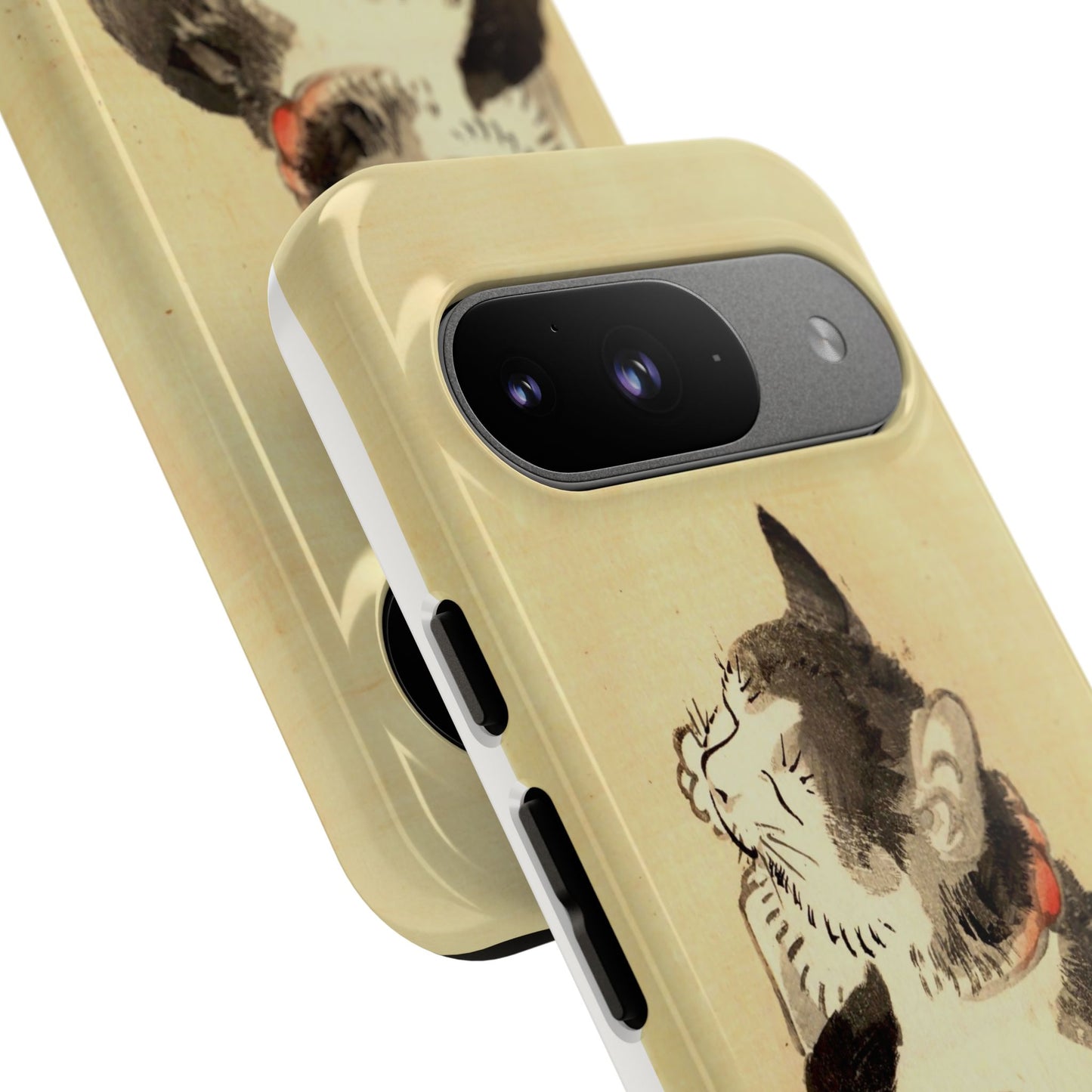 Sleeping Cat iPhone Case | Meiji Era Japanese Ink Painting | Ukiyo-e Art Phone Case | Vintage Japan Cat Gift