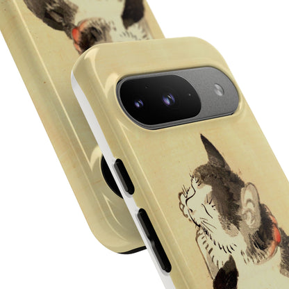 Sleeping Cat iPhone Case | Meiji Era Japanese Ink Painting | Ukiyo-e Art Phone Case | Vintage Japan Cat Gift