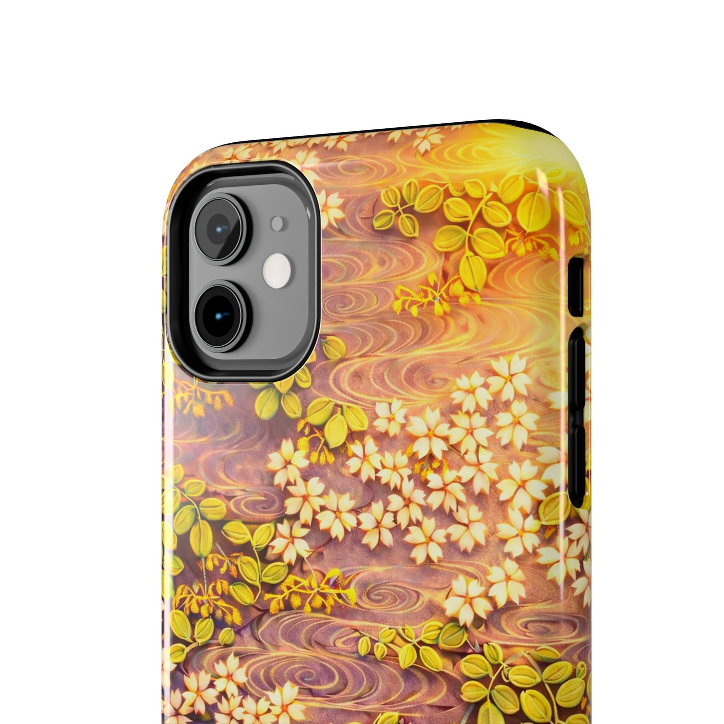 Sakura River Morning Light Phone Case – Japanese Chiyogami Inspired