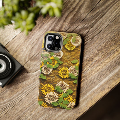 Japanese Dandelion Morning Glow Tough Phone Case | Kamisaka Sekka 1901 | Meiji Era Art