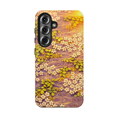 Sakura River Morning Light Phone Case – Japanese Chiyogami Inspired