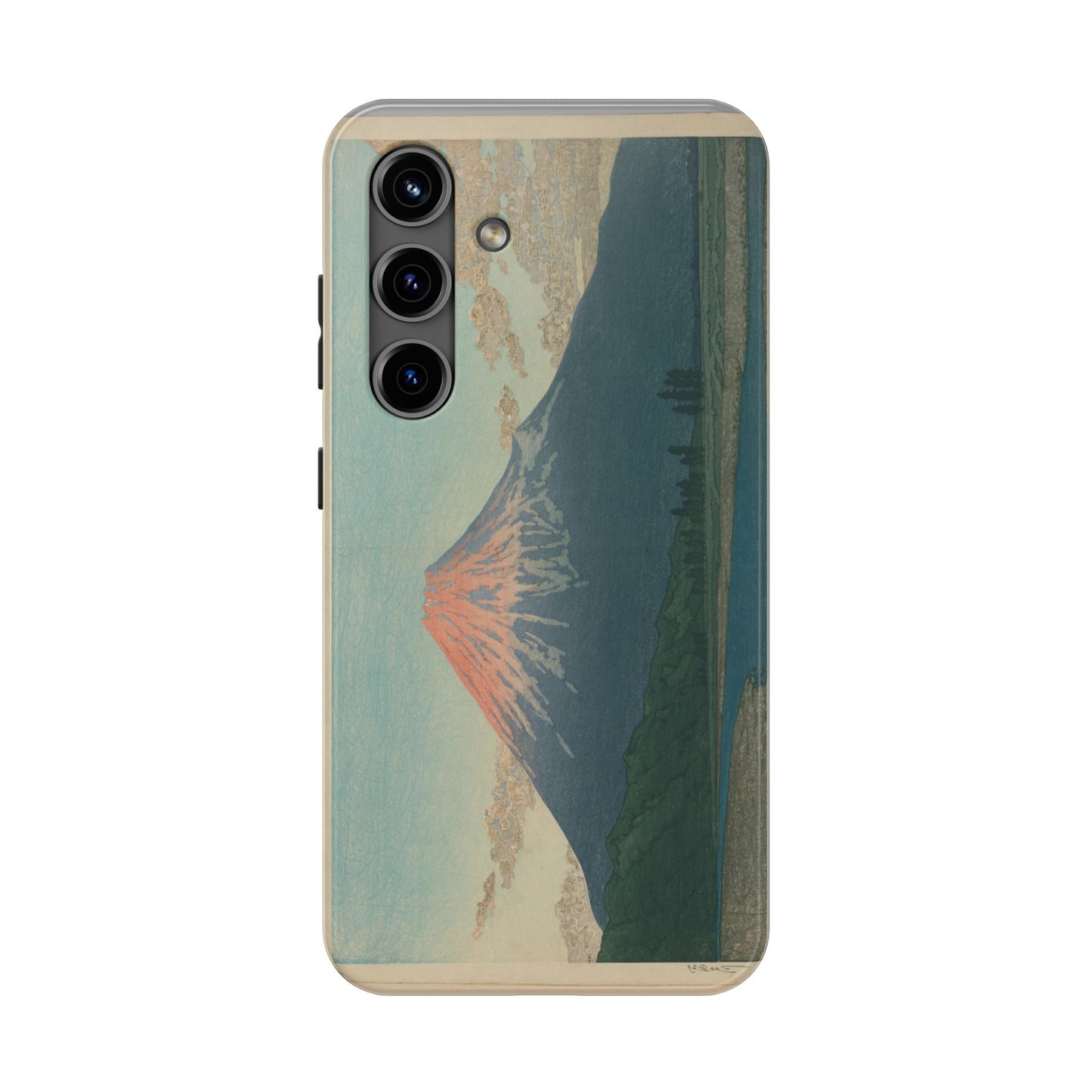 Red Fuji Japanese Ukiyo-e Phone Case - Hokusai Mount Fuji Art Cover