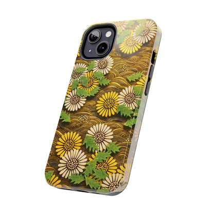 Japanese Dandelion Morning Glow Tough Phone Case | Kamisaka Sekka 1901 | Meiji Era Art