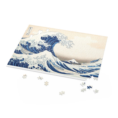 “Hokusai Great Wave Jigsaw Puzzle – Japanese Art Gift”(120/252/500 pcs)