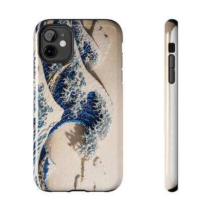 Great Wave 3D Embossed Tough Phone Case – Hokusai Japanese Art