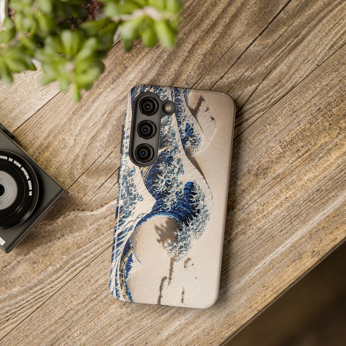 Great Wave 3D Embossed Tough Phone Case – Hokusai Japanese Art