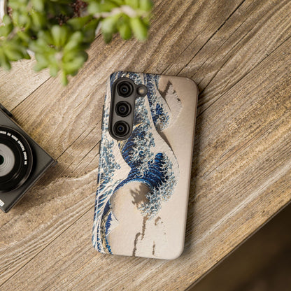 Great Wave 3D Embossed Tough Phone Case – Hokusai Japanese Art