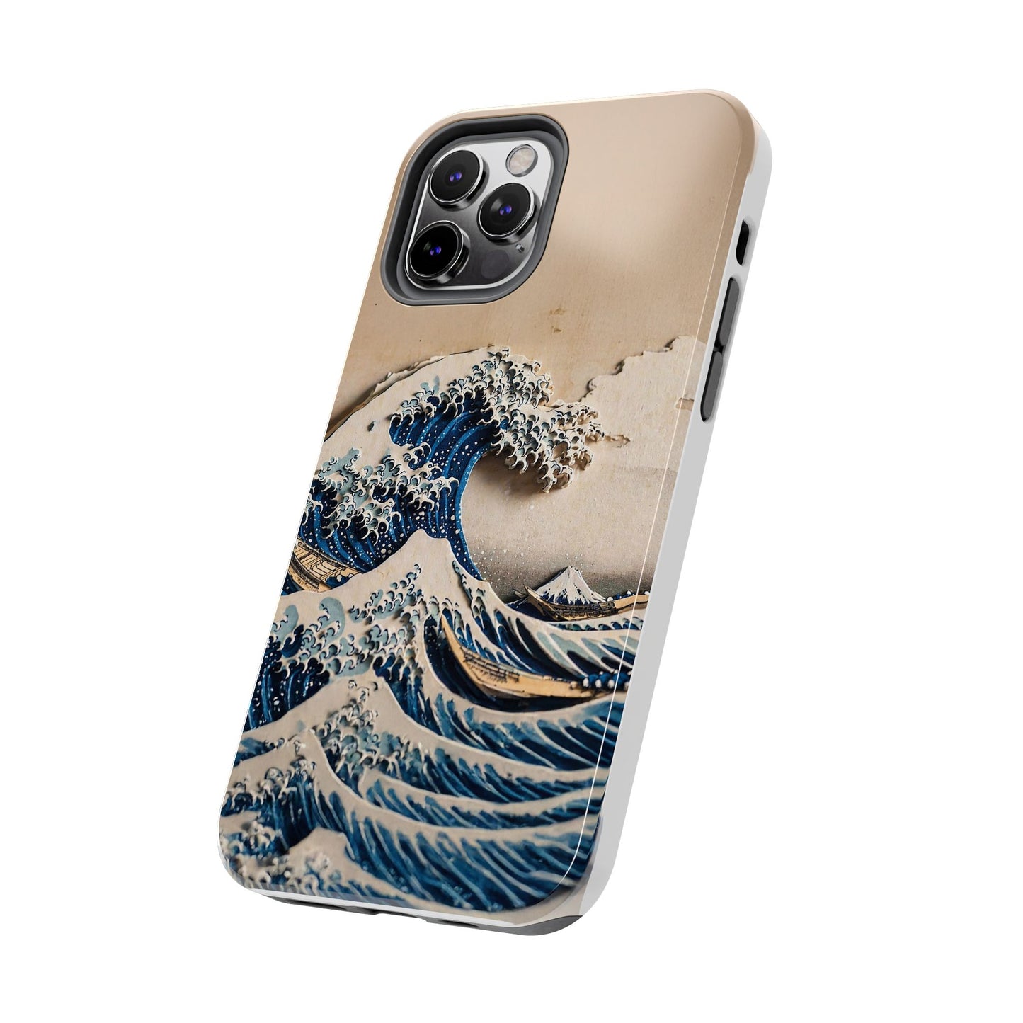 Japanese Great Wave Phone Case | Hokusai Katsushika 3D Art | Edo Era Masterpiece | Fuji Mountain
