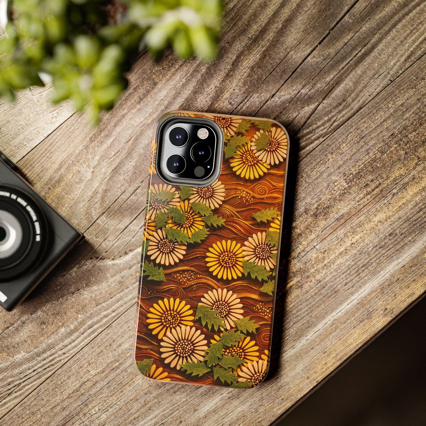 Japanese Dandelion Sunset Glow Tough Phone Case | Kamisaka Sekka 1901 | Meiji Era Art