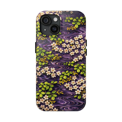 Sakura River Phone Case – Japanese Chiyogami Inspired Design