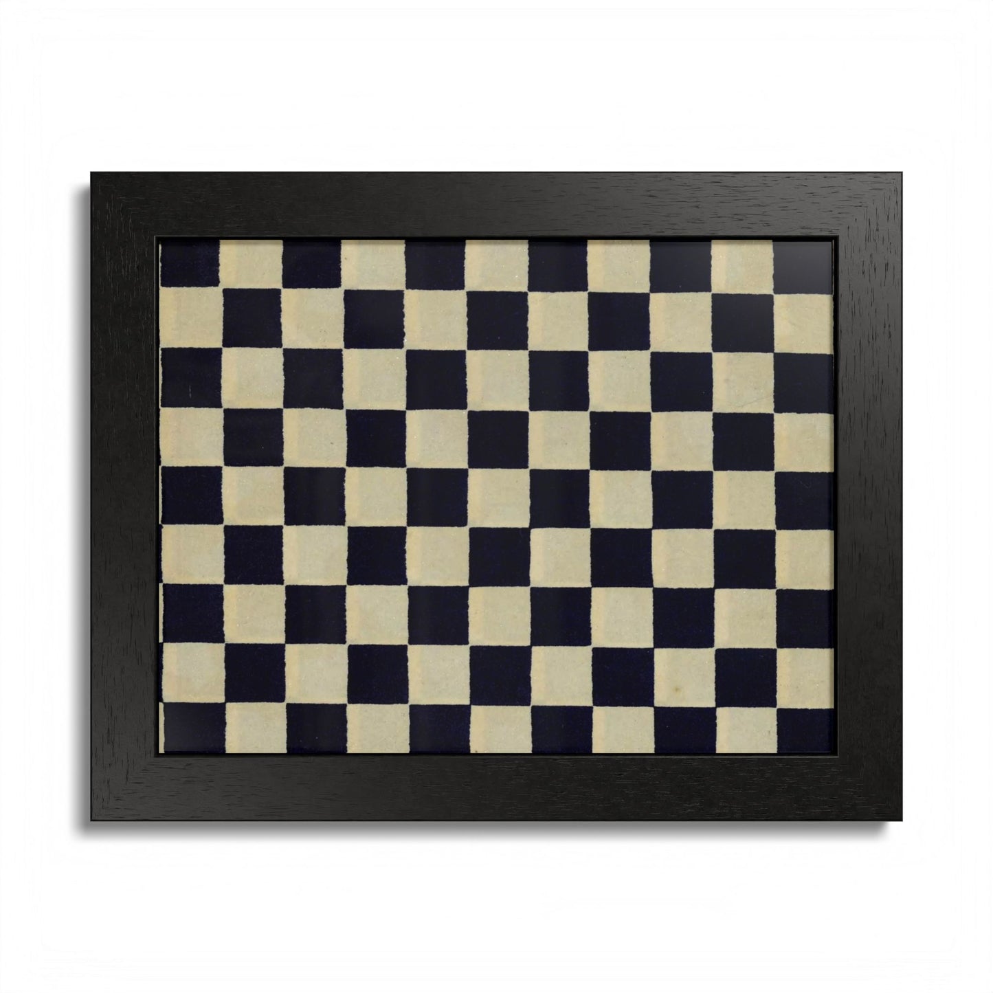 Taisho Era Ichimatsu Checkerboard Framed Poster - 1926 Japanese Chiyogami Wall Art