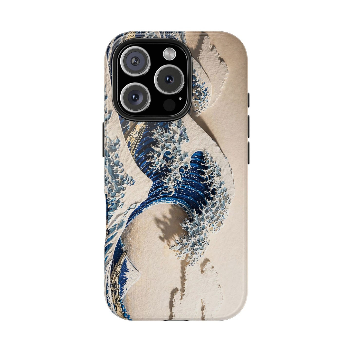 Great Wave 3D Embossed Tough Phone Case – Hokusai Japanese Art