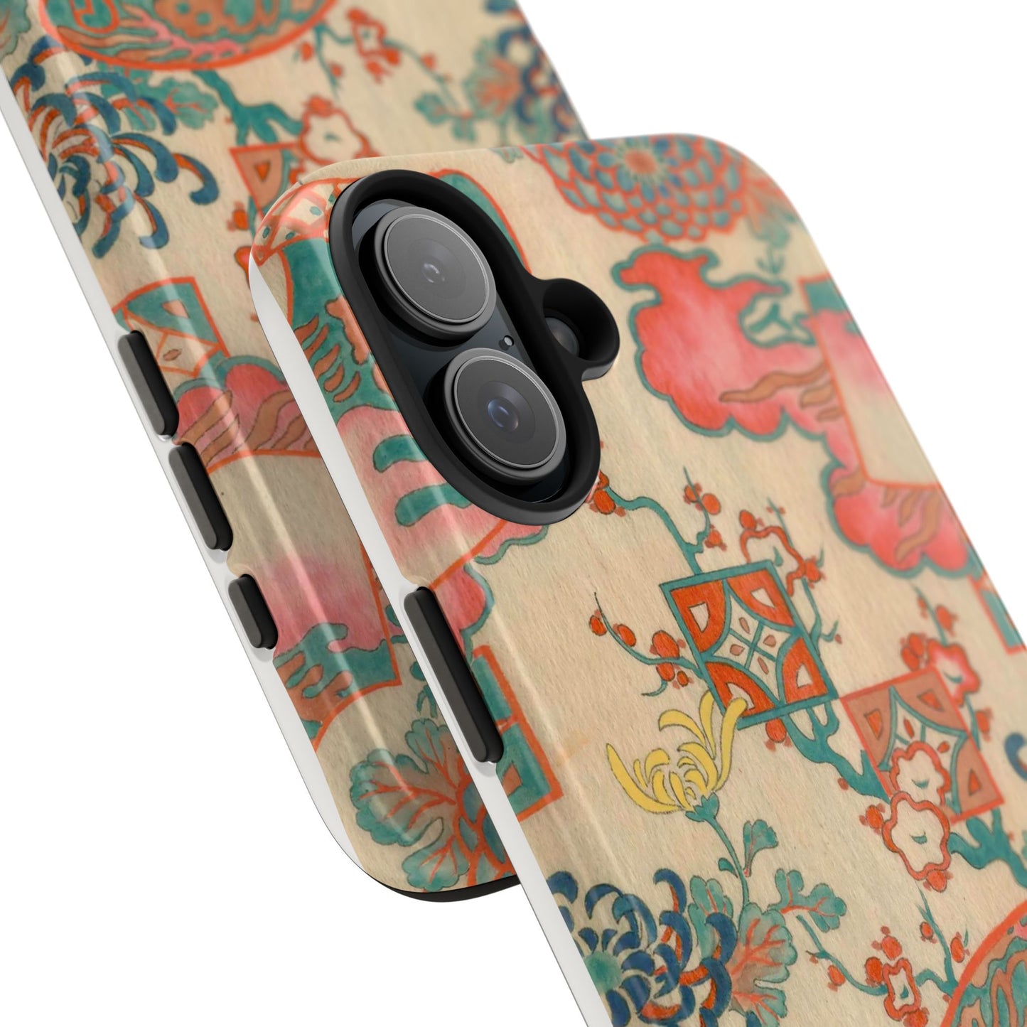 Meiji Era Fan & Chrysanthemum Phone Case | 1901 Zuan Hyakushu | Japanese Art