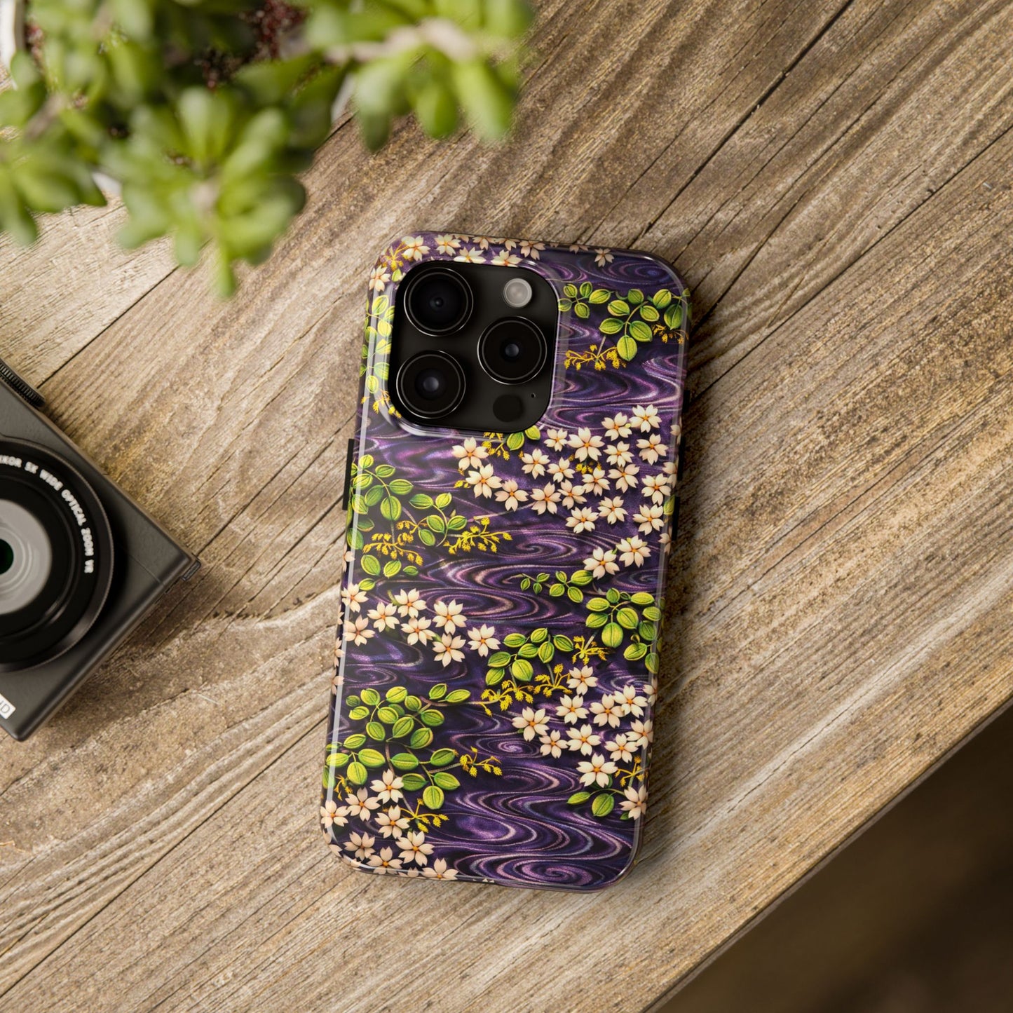 Sakura River Phone Case – Japanese Chiyogami Inspired Design