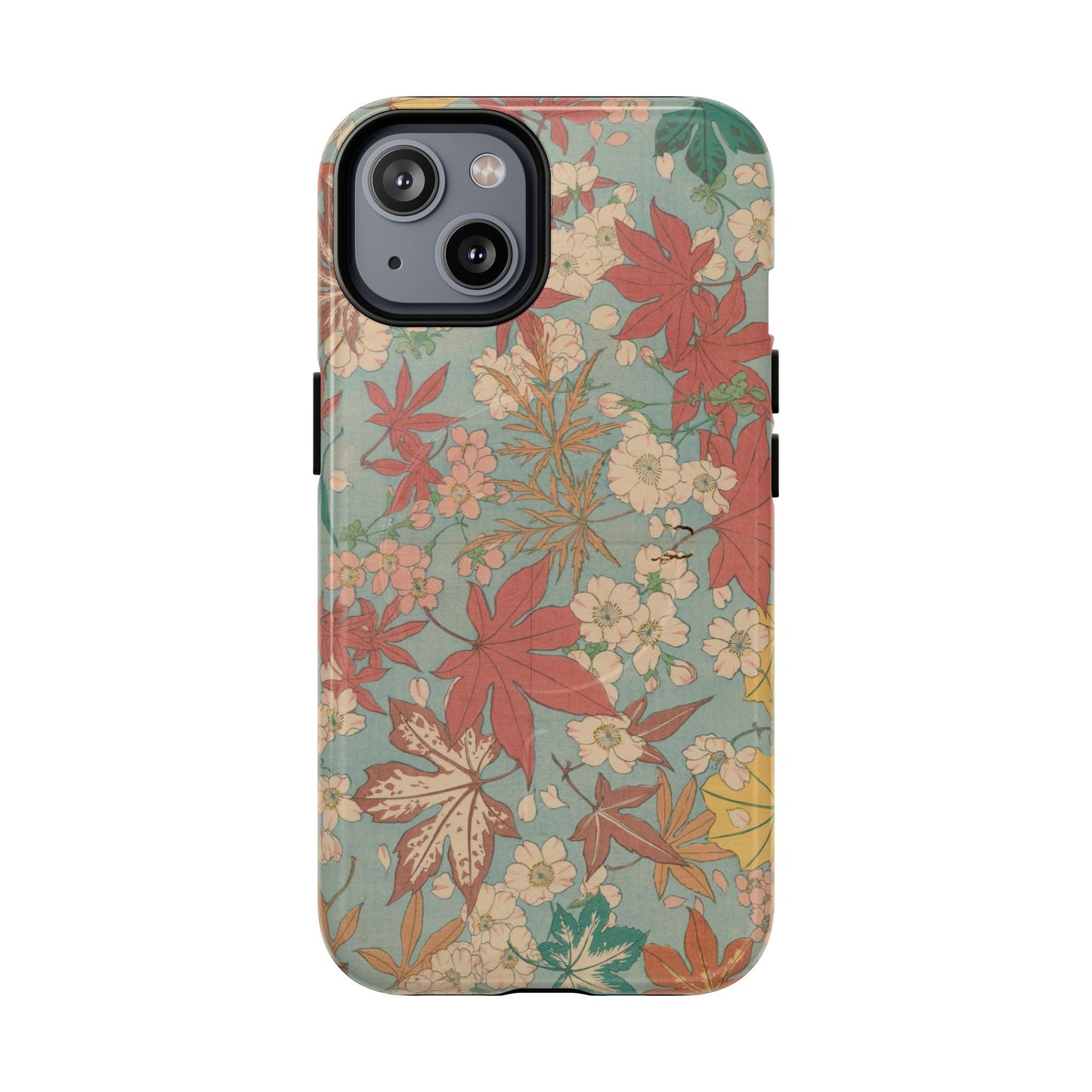 Meiji Era Maple & Autumn Bloom Phone Case | "Chiyogami Mihon" Japanese Archive Art