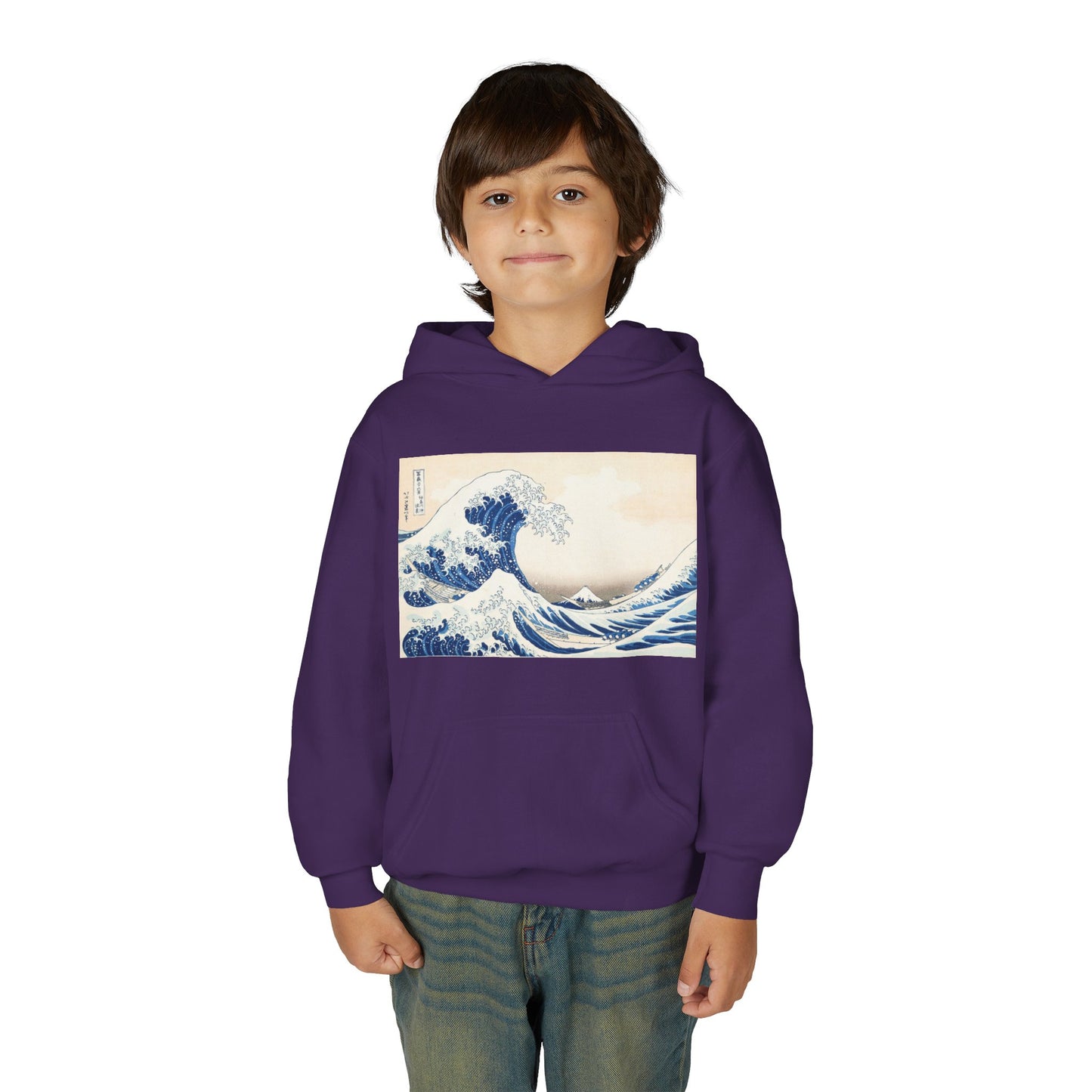 Great Wave off Kanagawa Kids Hoodie - Hokusai Japanese Art Youth Sweatshirt