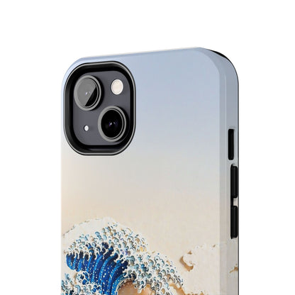 Japanese Great Wave Morning Glow Phone Case | Hokusai 3D Art | Edo Era Masterpiece