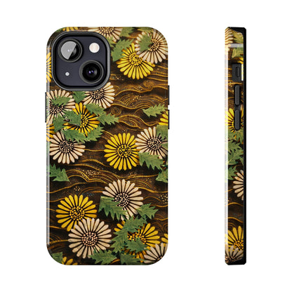Japanese Dandelion Tough Phone Case | Kamisaka Sekka Zuanbyakushu 1901 | Meiji Era Art