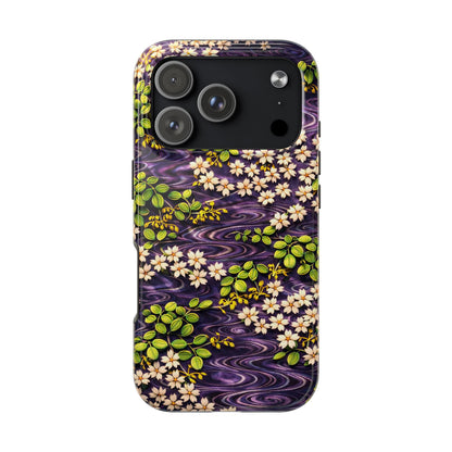 Sakura River Phone Case – Japanese Chiyogami Inspired Design