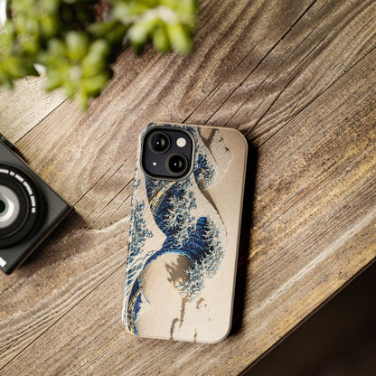 Great Wave 3D Embossed Tough Phone Case – Hokusai Japanese Art