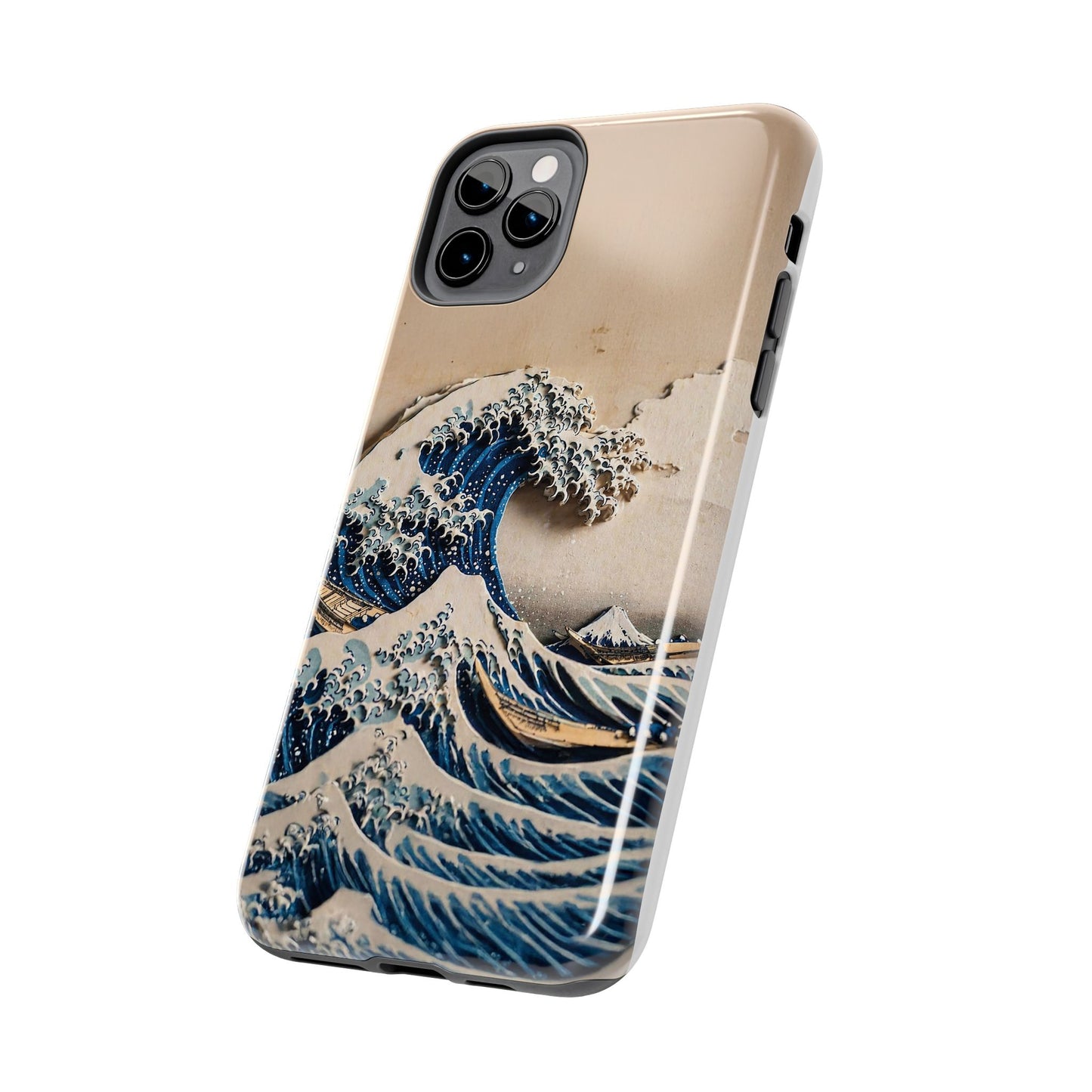 Japanese Great Wave Phone Case | Hokusai Katsushika 3D Art | Edo Era Masterpiece | Fuji Mountain