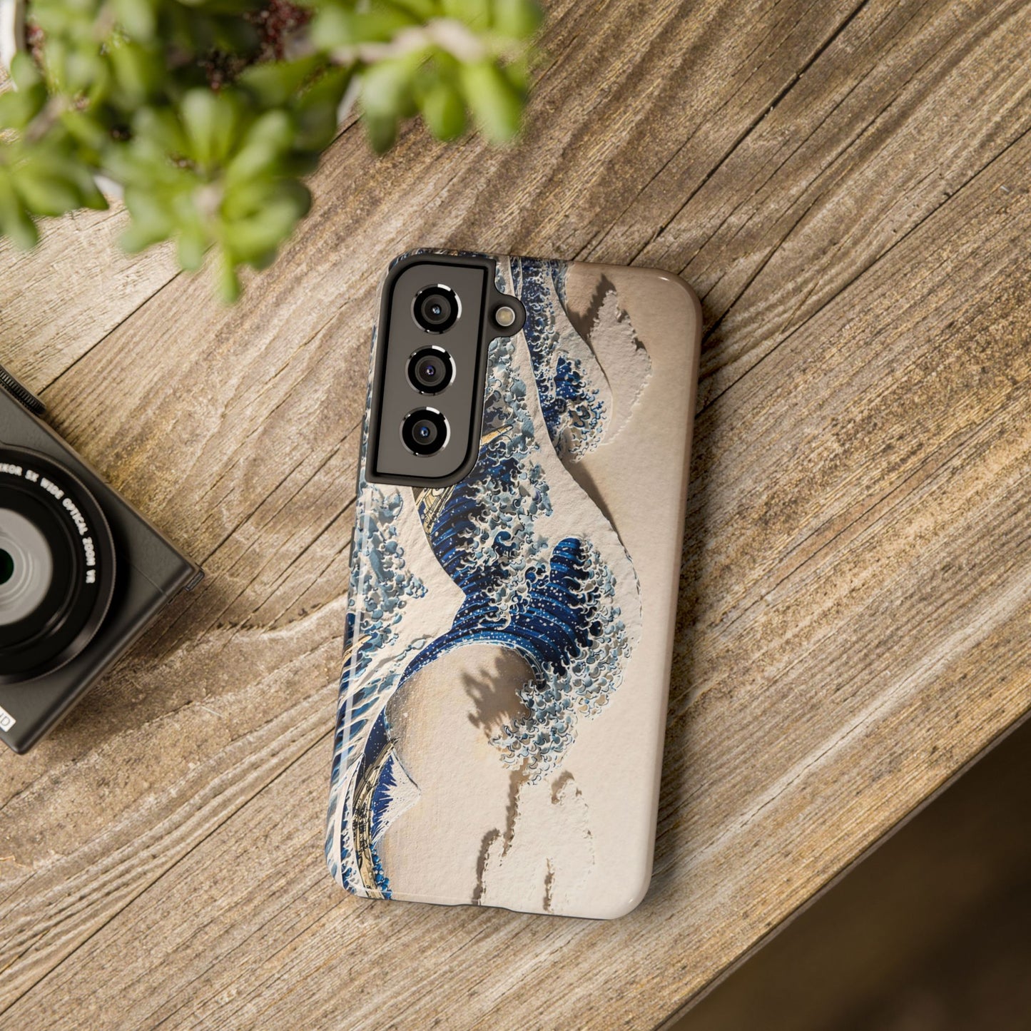 Great Wave 3D Embossed Tough Phone Case – Hokusai Japanese Art