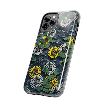 Japanese Dandelion Moonlight Tough Phone Case | Kamisaka Sekka 1901 | Meiji Era Art