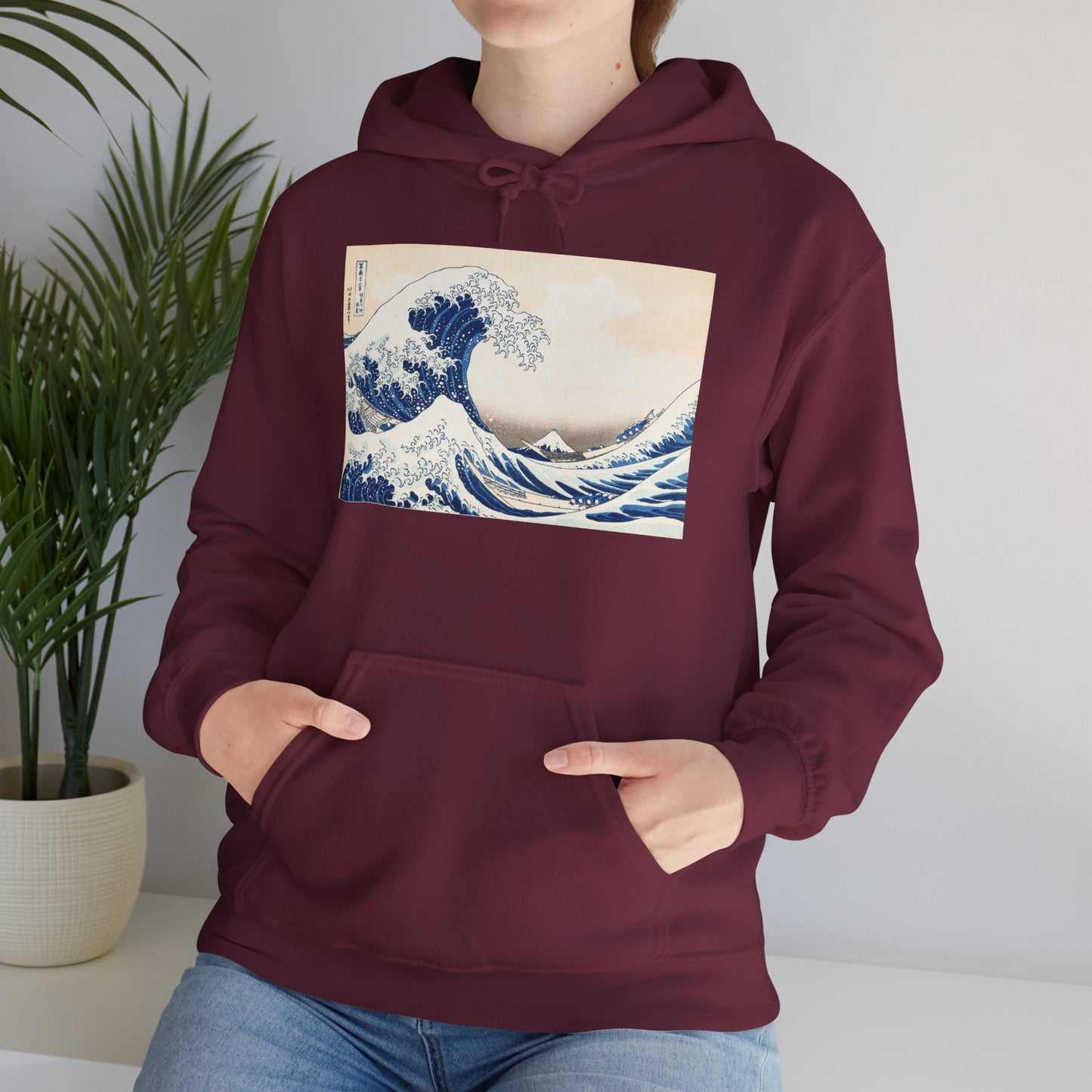 Great Wave off Kanagawa Hoodie - Hokusai Japanese Ukiyo-e Unisex Sweatshirt