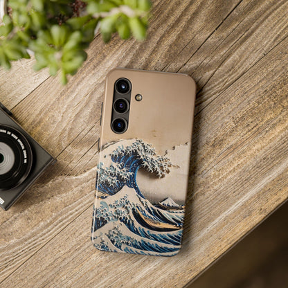 Japanese Great Wave Phone Case | Hokusai Katsushika 3D Art | Edo Era Masterpiece | Fuji Mountain