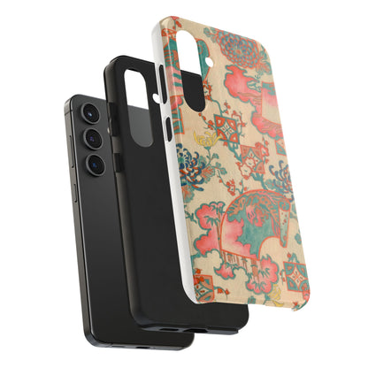 Meiji Era Fan & Chrysanthemum Phone Case | 1901 Zuan Hyakushu | Japanese Art