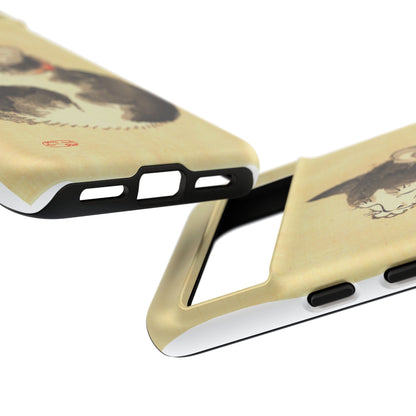 Sleeping Cat iPhone Case | Meiji Era Japanese Ink Painting | Ukiyo-e Art Phone Case | Vintage Japan Cat Gift