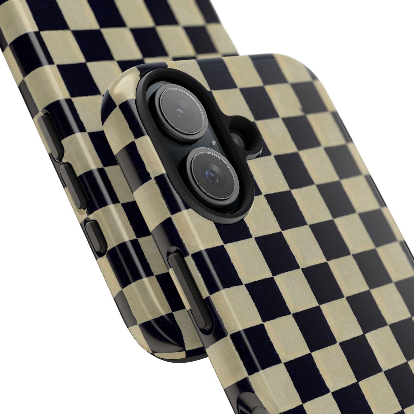 Ichimatsu Check Phone Case | Japanese Chiyogami Art | Taisho Modern Design 1926