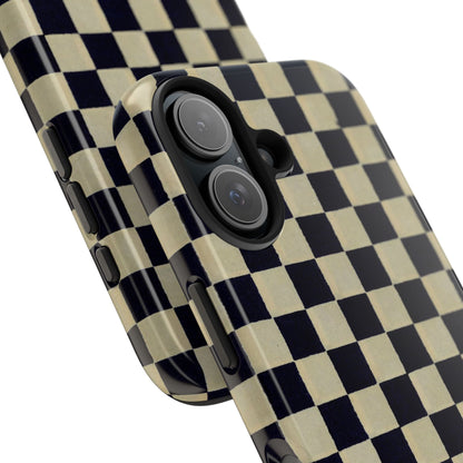 Ichimatsu Check Phone Case | Japanese Chiyogami Art | Taisho Modern Design 1926