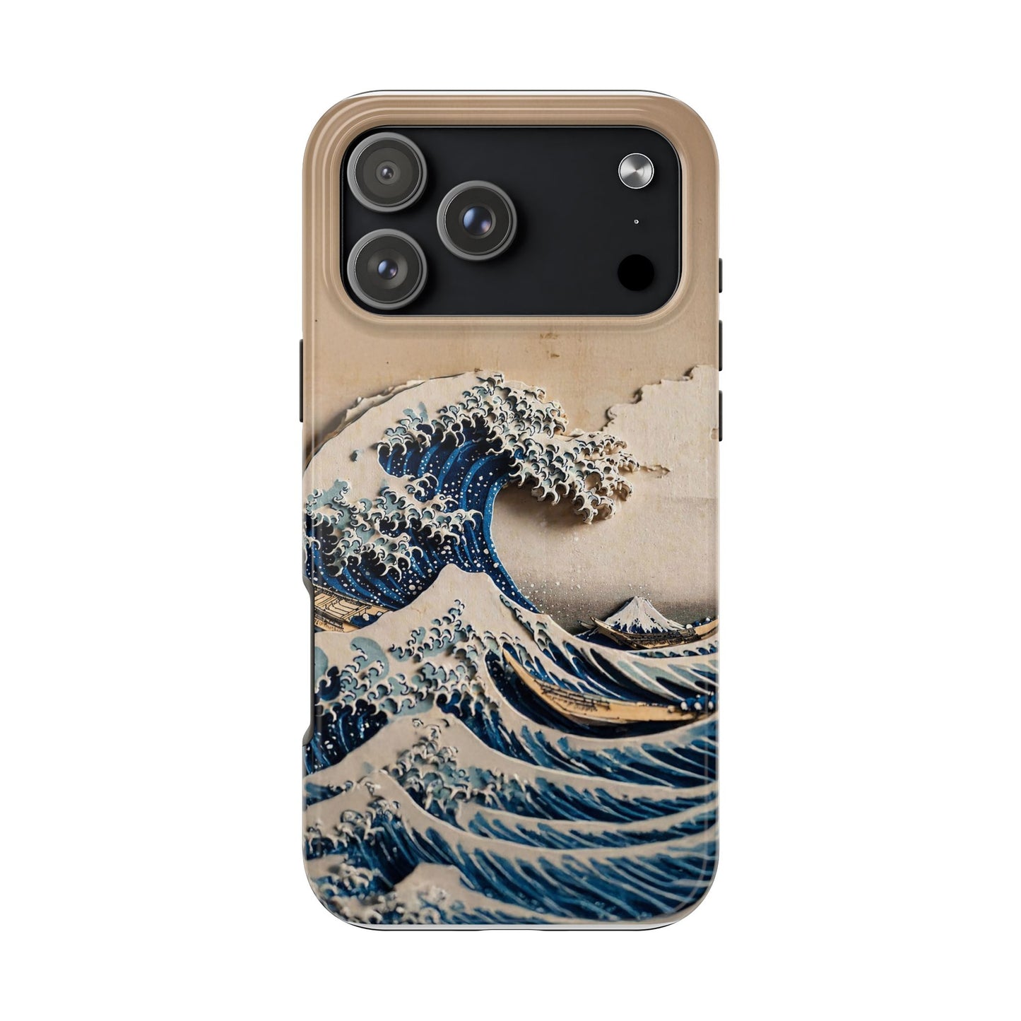 Japanese Great Wave Phone Case | Hokusai Katsushika 3D Art | Edo Era Masterpiece | Fuji Mountain
