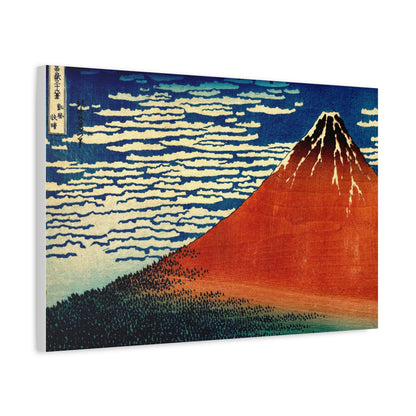 Red Fuji Canvas Print - Hokusai Fine Wind Clear Morning Japanese Ukiyo-e Wall Art